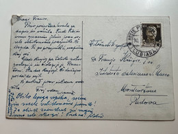 Slovenia Lubiana WWII 1942 Postcard  With Stamp MOSTE PRI LJUBLJANI (Lubiana) Sent To Padova (No 1830) - Lubiana