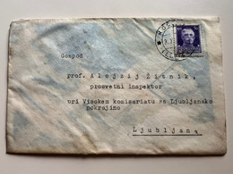 Slovenia Lubiana WWII 1942 Letter  With Stamp KOCEVJE -> Visoki Komesarijat Za Ljubljansko Pokrajino (No 1831) - Lubiana