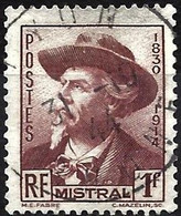 France 1941 - Mi 506 - YT 495 ( Frédéric Mistral, Poet, Nobel Prize ) - Ecrivains