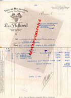 21- BEAUNE- RARE FACTURE LEON VIOLLAND 1935- VINS BOURGOGNE- A M. SOUDAN VERNY HOTEL RESTAURANT MOIRANS JURA - Levensmiddelen