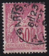 France   .    Y&T   .    98        .     O     .    Oblitéré - 1876-1898 Sage (Tipo II)