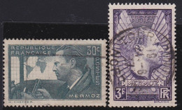 France   .    Y&T   .    337/338       .     O     .    Oblitéré - Used Stamps