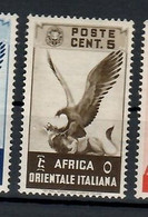 1938 AOI Soggetti Africani MLH - Italian Eastern Africa