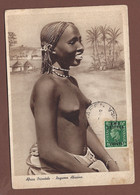 SENAFÈ * ERITREA * 3/3/48 Annullo Su B.M.A. ERITREA 5 Cents  - CARTOLINA AFRICA ORIENTALE  - RAGAZZA ABISSINA - - Eritrée