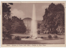 18699 " TORINO-GIARDINI DI PIAZZA CARLO FELICE E STAZIONE DI PORTA NUOVA "-VERA FOTO-CART. POST. SPED.1939 - Stazione Porta Nuova