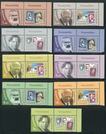 Romania 2022 - PERSONALITIES (Brancuși, Coanda, Enescu) / Set 9 Stamps With Labels - Nuovi