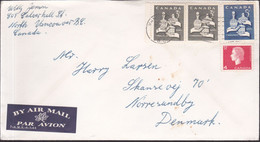 Canada 1965, Letter From Vancouver To Norresandby, Danmark (normal Paper) - Storia Postale