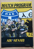 AEK Athens Vs Egaleo 18.9.2005 Football Match Program - Books