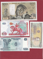 Pays Du Monde 15 Billets -9 En UNC Et 6 Dans L 'état (France 500 Francs "Pascal" Du 08/01/1988.B-ALPH .K.246 -(01) - Lots & Kiloware - Banknotes