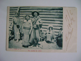 ARGENTINA - POSTCARD "UNA FAMILIA DE INDIOS" SENT TO FRANCE IN 1902 IN THE STATE - America