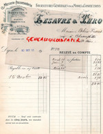 21- DIJON -FACTURE LESAVRE THRO- FOURNITURES MODES CONFECTIONE-MERCERIE PASSEMENTERIE-BELIN FRIONET CHAMPLITTE -1914 - Straßenhandel Und Kleingewerbe