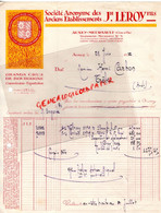 21- AUXEY MEURSAULT - RARE LETTRE JOSEPH LEROY FILS- GRANDS CRUS BOURGOGNE-VOLNAY 1929-CORTON -HENRI CARBON TREBES-1912 - Ambachten