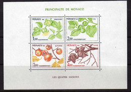 Monaco - 1981 - BF Les Quatres Saison Du Plaqueminier Neufs** - MNH - Blocs