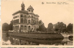 Beveren Waes - Chateau -  Kasteel Hof Ter Saxen Saksen  - Ongelopen Kaart -  Zicht Op Kasteel - Beveren-Waas