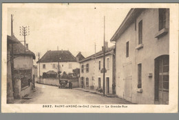 CPA 38 - Saint André Le Gaz - La Grande Rue - Saint-André-le-Gaz