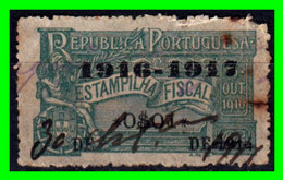 PORTUGAL… ( EUROPA ) SELLOS AÑO 1916 - IMPOSTO DO SELO INGRESO FISCALES UTILIZADO - Usado