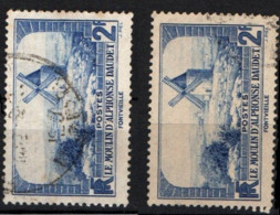 LE MOULIN D'ALPHONSE DAUDET FONTVIEILLE Oblitérés YT 311 1936 Variété De Couleur Outremer - Bleu Gris - Used Stamps