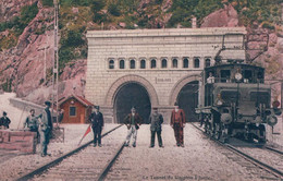 Chemin De Fer Et Tunnel Du Simplon, Locomotive à Iselle Italie (455) - Opere D'Arte