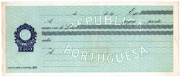 PORTUGAL - Letra Nova-5$00 - Nuovi