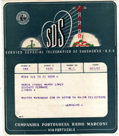 Telegrama Radio MARCONI-VIA PORTUCALE - Usado