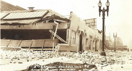 Long Beach California After Earthquake 1933 Rare - Long Beach
