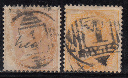 '1' Madras X 2 Diff. Size (large & Smal) Madras/ Cooper / Renouf Type 9, British  India Used, Early Indian Cancellations - 1854 Compagnia Inglese Delle Indie