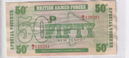 GRAN BRETAGNA 1972 50 NEW PENCE CONSECUTIVE DA B/2-120391 A 120393 - British Armed Forces & Special Vouchers