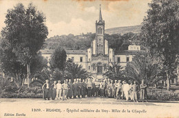 CPA ALGERIE ALGER HOPITAL MILITAIRE DU DEY ALLEE DE LA CHAPELLE - Algerien