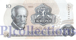 NORWAY 10 KRONER 1983 PICK 36c UNC - Norvège