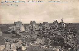 CPA SYRIE CARTE PHOTO AUTO MITRAILLEUSES DE LA COLONNE MICHAUD DANS LE DJEBEL DRUZE Cliché LUIGI STIRONI DAMAS - Siria