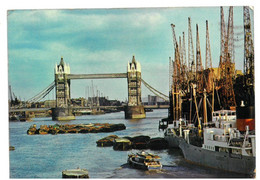 BR1650 River Thames And Tower Bridge From London Bridge Viaggiata 1970 Verso Roma - River Thames