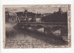 18715 " TORINO-PONTE IN PIETRA-GRAN MADRE DI DIO E MONTE DEI CAPUCCINI " -VERA FOTO-CART. POST. SPED.1934 - Ponti