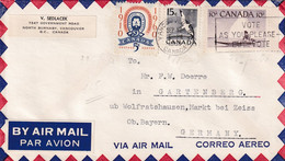 Canada 1960 Air Mail Cover; Scouts Pfadfindrer; Girl Guides Association; Birds; Goose; Boat Ice Rock In The See - Otros & Sin Clasificación