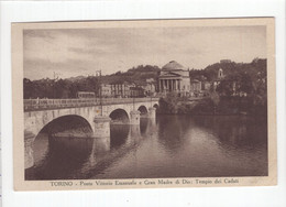 18716 " TORINO-PONTE VITTORIO EMANUELE E GRAN MADRE DI DIO:TEMPIO DEI CADUTI " TRAMWAY-VERA FOTO-CART. POST. SPED.1939 - Bruggen