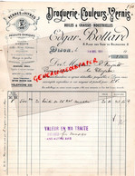 21- DIJON- FACTURE EDGAR BOTTARD-DROGUERIE VERNIS-HUILES-8 PLACE DUCS BOURGOGNE-1910- FAYARD QUINCAILLIER LA CLAYETTE - Droguerie & Parfumerie