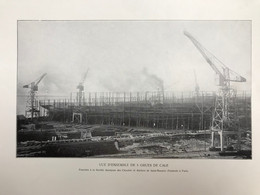 Planche Usine Industrie Grue Port Bateau Ateliers Et Chantiers De La Loire à Saint Nazaire Penhöet à Paris - Tools