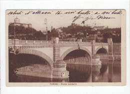 18727 " TORINO-PONTE UMBERTO " -VERA FOTO-CART. POST. SPED.1930 - Brücken