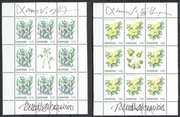 Lars Sjööblom. Denmark 2006. Spring Flowers. Michel 1423,1424. KLB: MNH. Signed. - Blocks & Kleinbögen