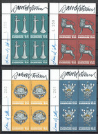 Lars Sjööblom. Denmark 2007. 200 Anniv Danish Nationalmuseum. Michel 1462 -1465 Plate Blocks MNH. Signed. - Blocchi & Foglietti