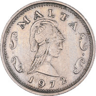 Monnaie, Malte, 2 Cents, 1972, British Royal Mint, TTB, Cupro-nickel, KM:9 - Malte