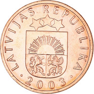 Monnaie, Lettonie, Santims, 2003, TTB+, Copper Clad Steel, KM:15 - Lettonie