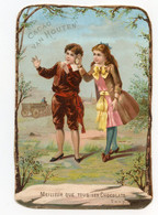 Chromo.publicité Chocolat Cacao Van Houten.enfants.montre De Poche.à Gousset - Van Houten