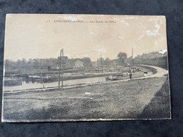 Cpa 60 Longueil-Annel - Les Bords De L’Oise -( Péniches)- Ecrite En 1916 - Longueil Annel