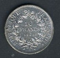 France Pièce De 10 Francs Argent Hercule 1968 - Altri – Europa