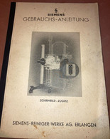 Siemens X-Ray Radiology - Schirmbild-Zusatz Gebrauchs-Anleitung 1950's Booklet - Tools