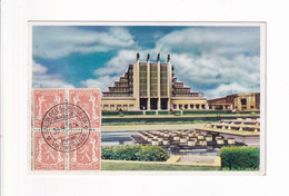 Postkaart / Carte Postale - Klein Staatswapen 1935 419 - Heizel - Herdenkingsdocumenten
