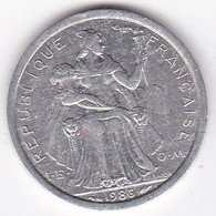 Polynésie Française . 1 Franc 1986,  En Aluminium - Polinesia Francesa