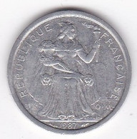 Polynésie Française . 1 Franc 1987,  En Aluminium - Frans-Polynesië