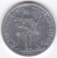 Polynésie Française . 2 Francs 2000, En Aluminium - Polinesia Francesa