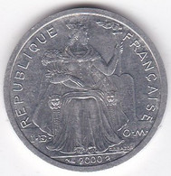Polynésie Française . 2 Francs 2000, En Aluminium - Französisch-Polynesien